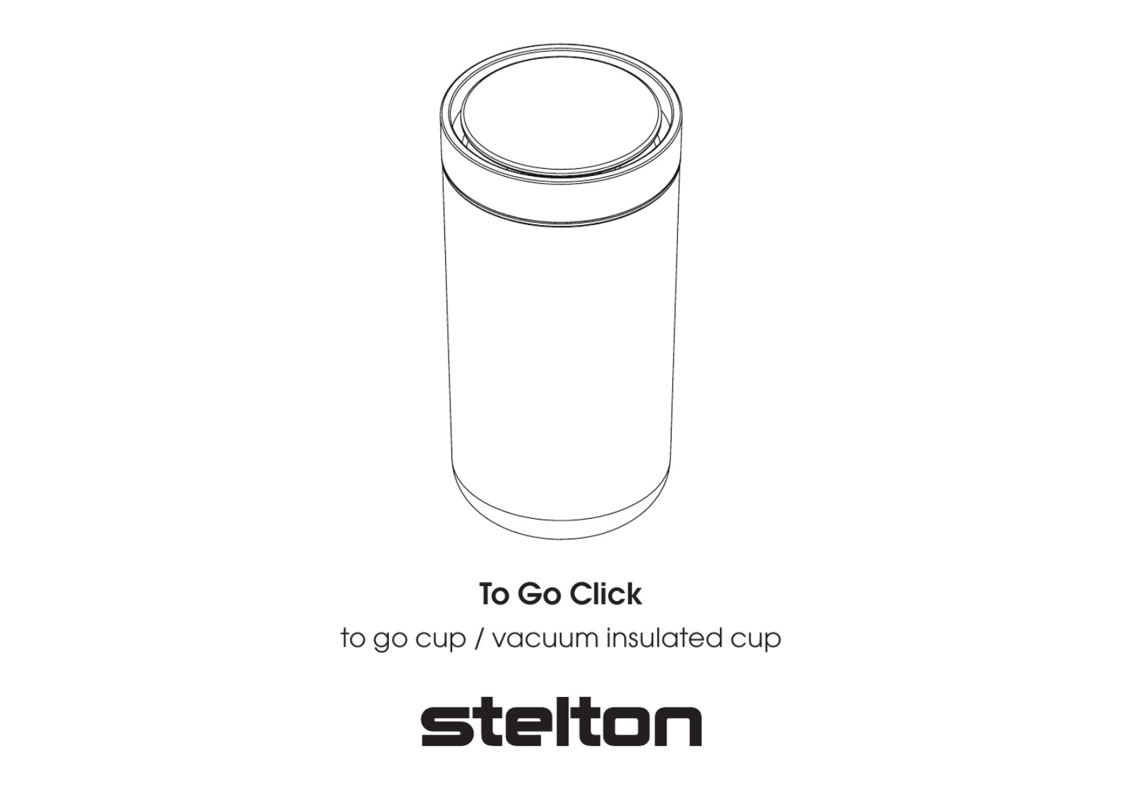 [Stelton] To go click Moomin Home, 스텔톤 투고 클릭 텀블러 무민 홈 0.2L