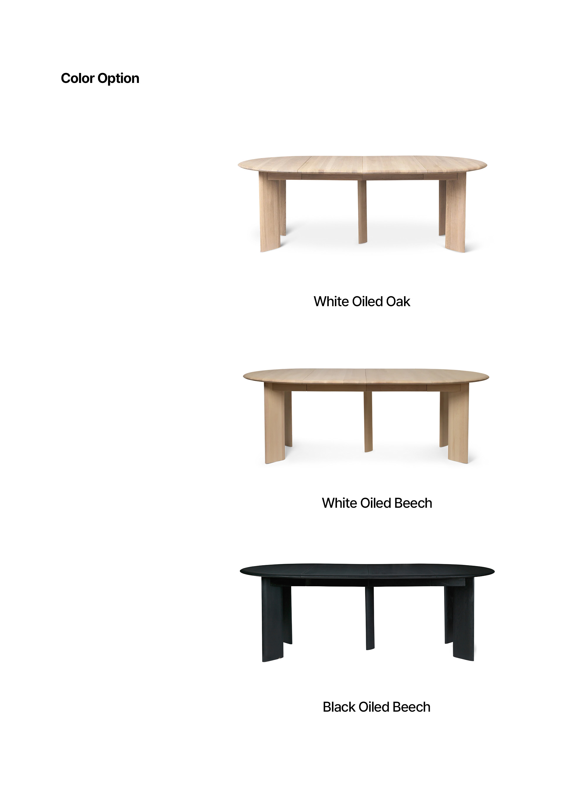 [Ferm Living] Bevel Table - Extendable White Oiled Beech, 펌리빙 베벨 테이블 익스텐더블 화이트비치(물푸레나무)