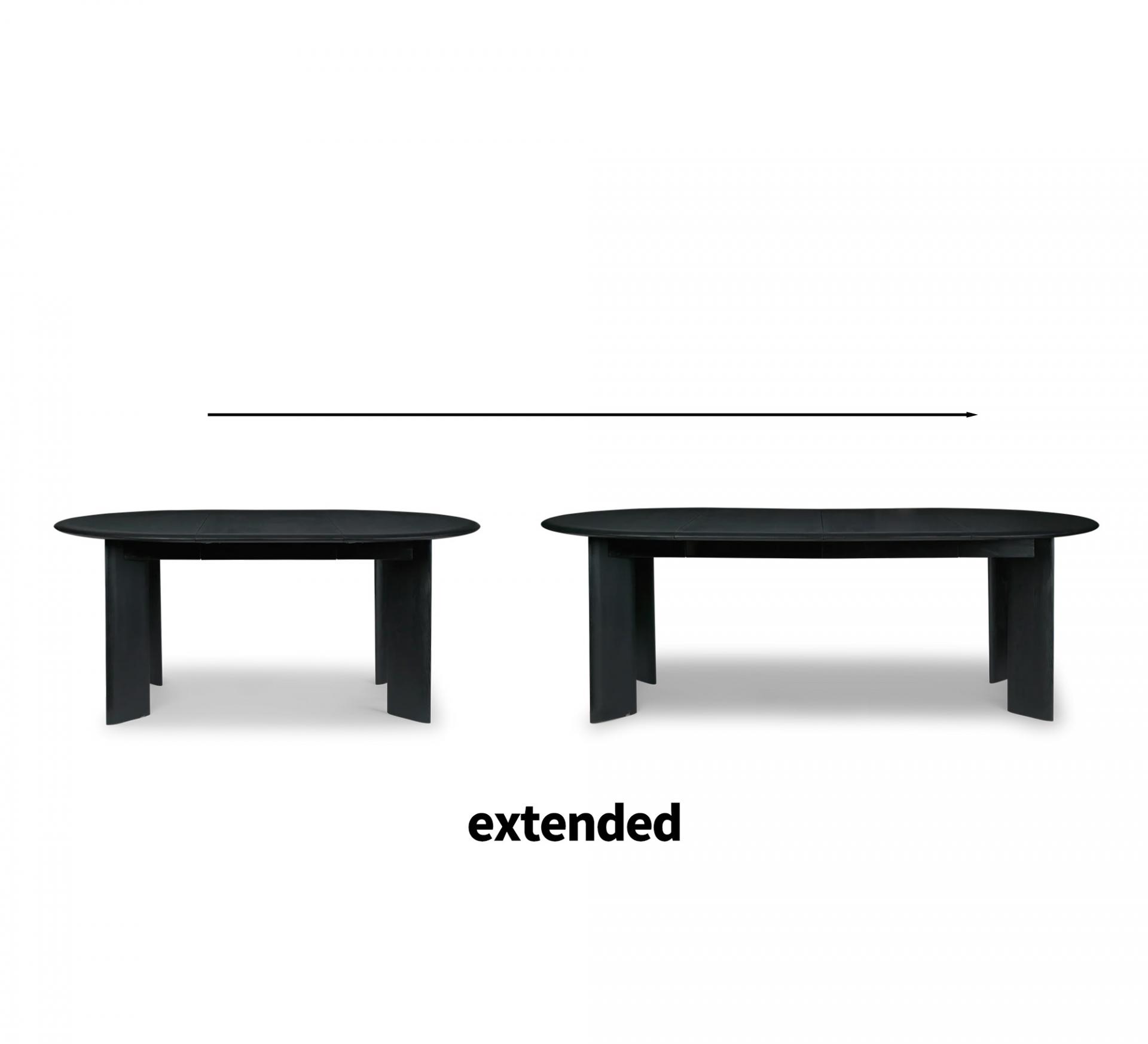 [Ferm Living] Bevel Table - Extendable Black Oiled Beech, 펌리빙 베벨 테이블 익스텐더블 블랙
