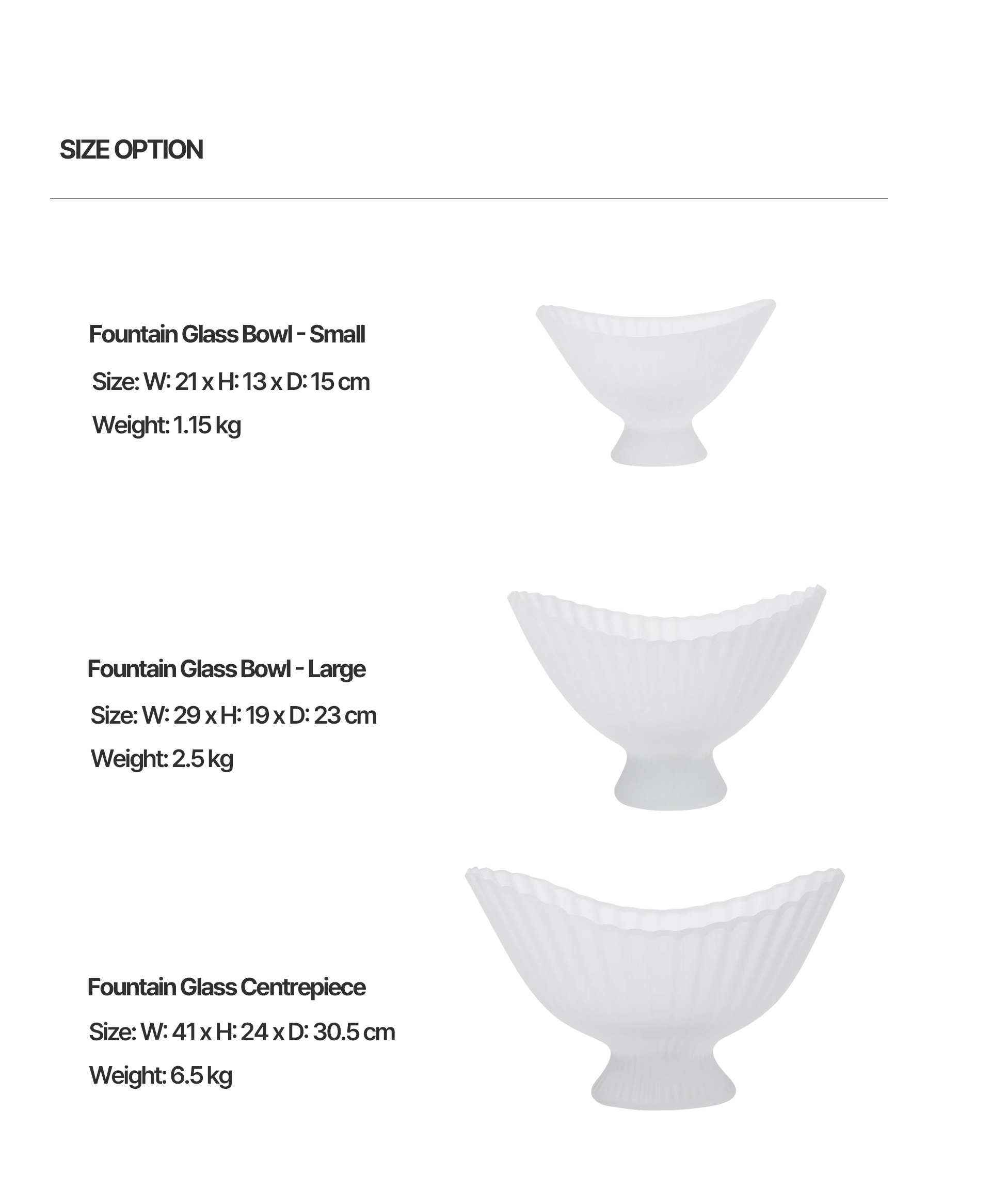 [Ferm living] Fountain Glass Centrepiece 파운틴 글래스 센터피스