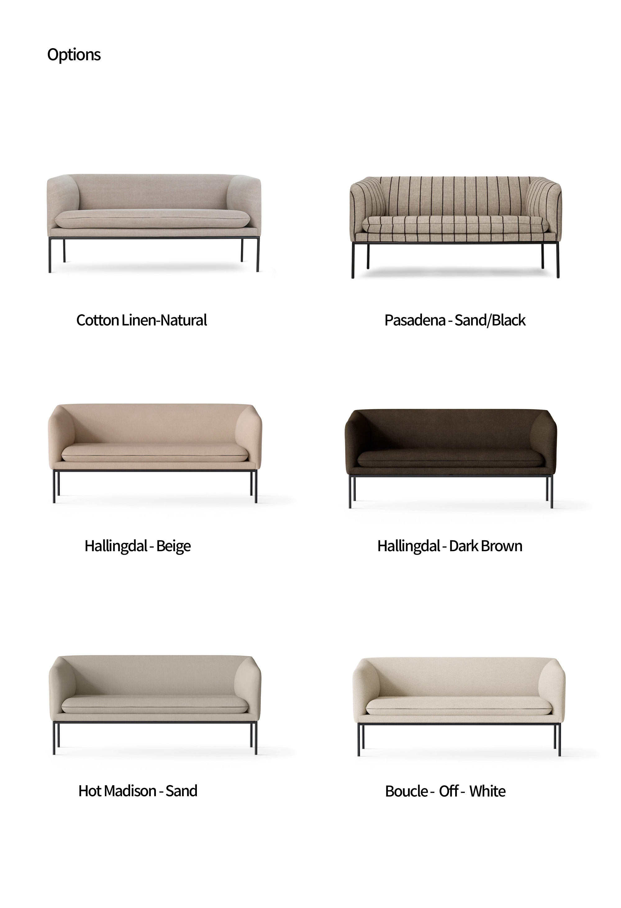 [Ferm Living] Turn Sofa 2 Seater 펌리빙 턴 소파 2인용