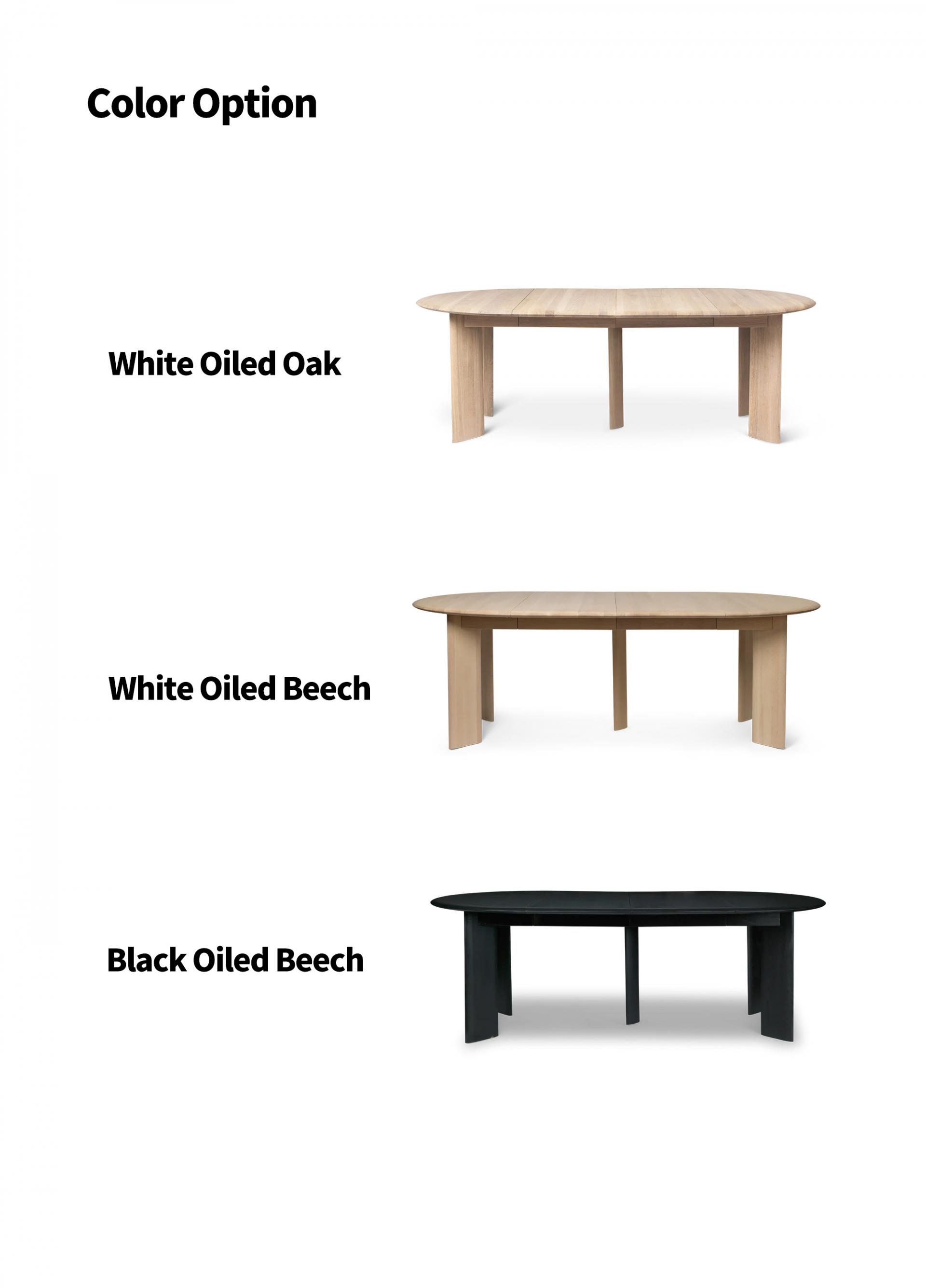 [Ferm Living] Bevel Table - Extendable Black Oiled Beech, 펌리빙 베벨 테이블 익스텐더블 블랙