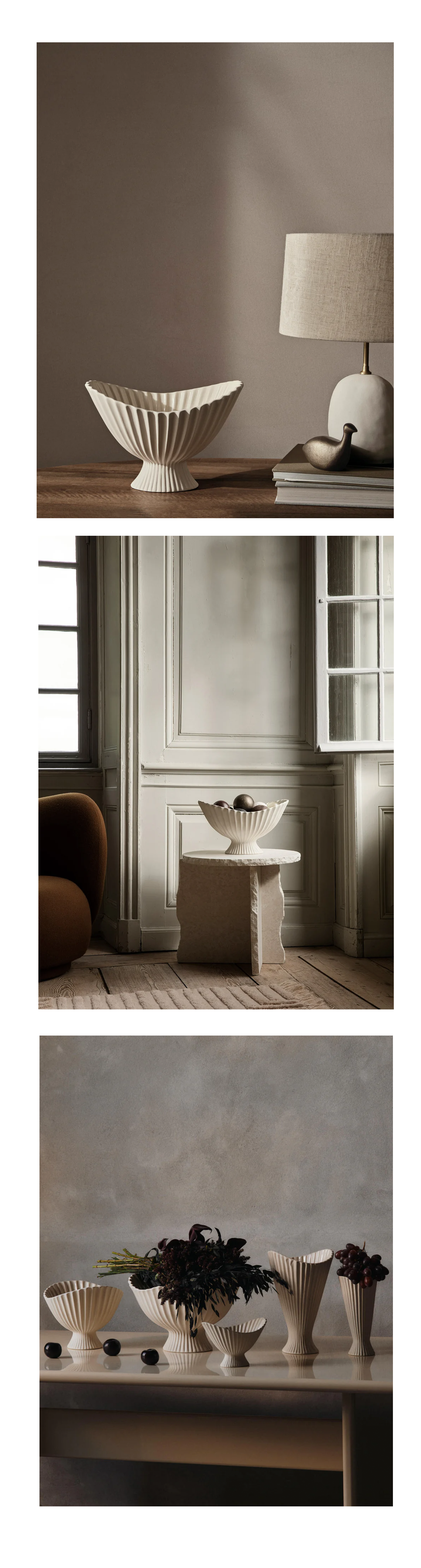 [Ferm living] Fountain Glass Bowl - Small 파운틴 글래스 보울 스몰
