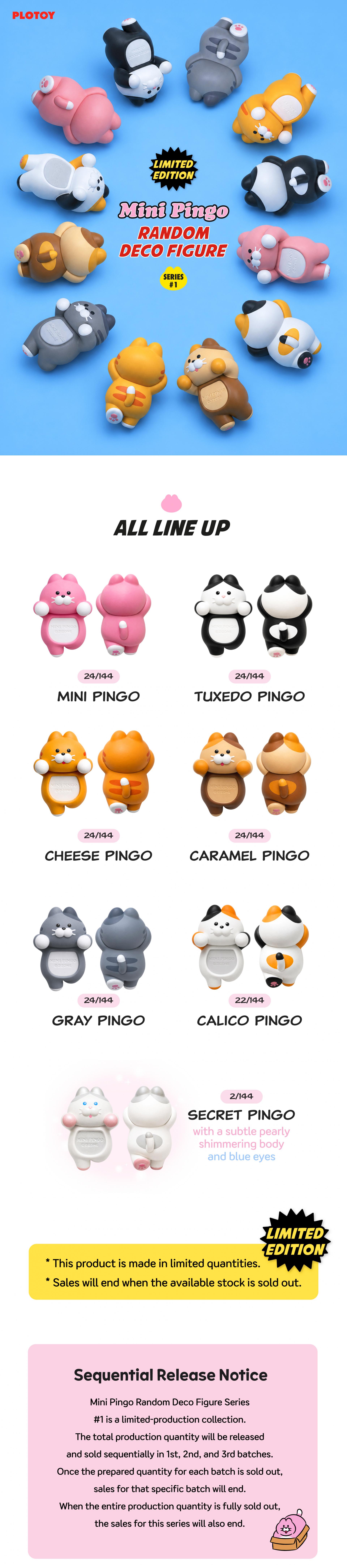 MINI PINGO Random Deco Figure (Full Box)