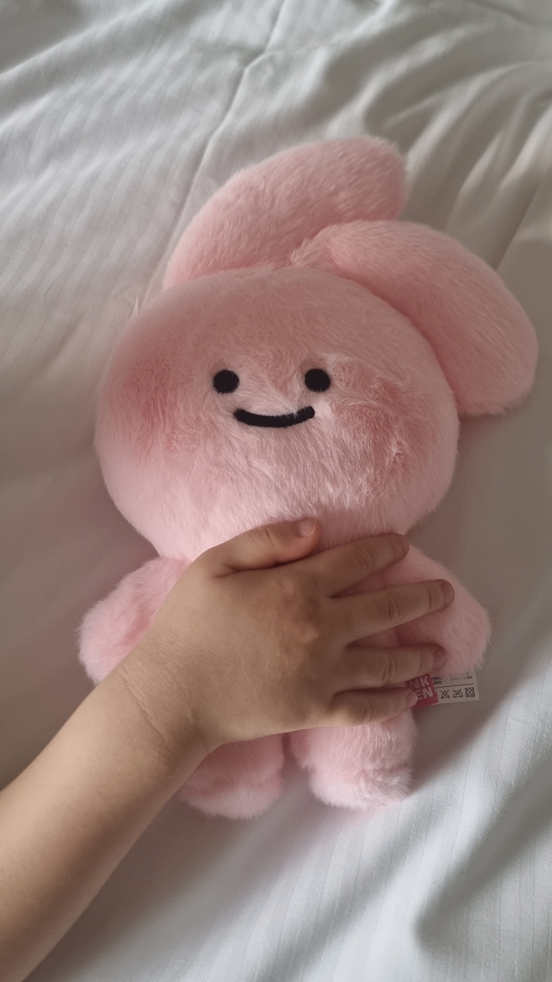 FLAT FUR PLUSH TOY (PINK) : ORIGIN STORE