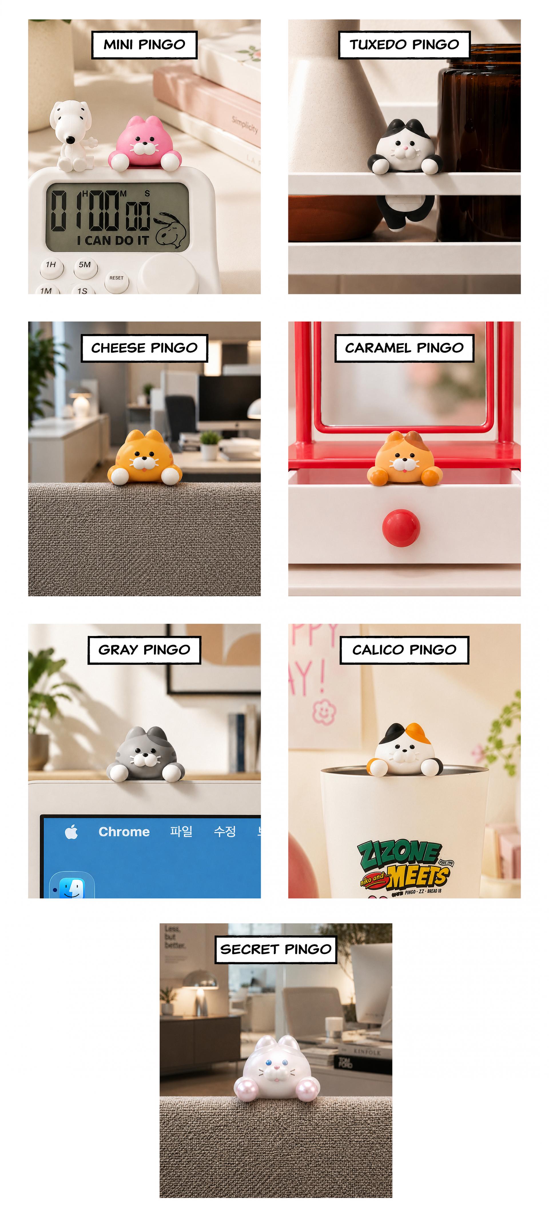 MINI PINGO RANDOM DECO FIGURE (1EA)