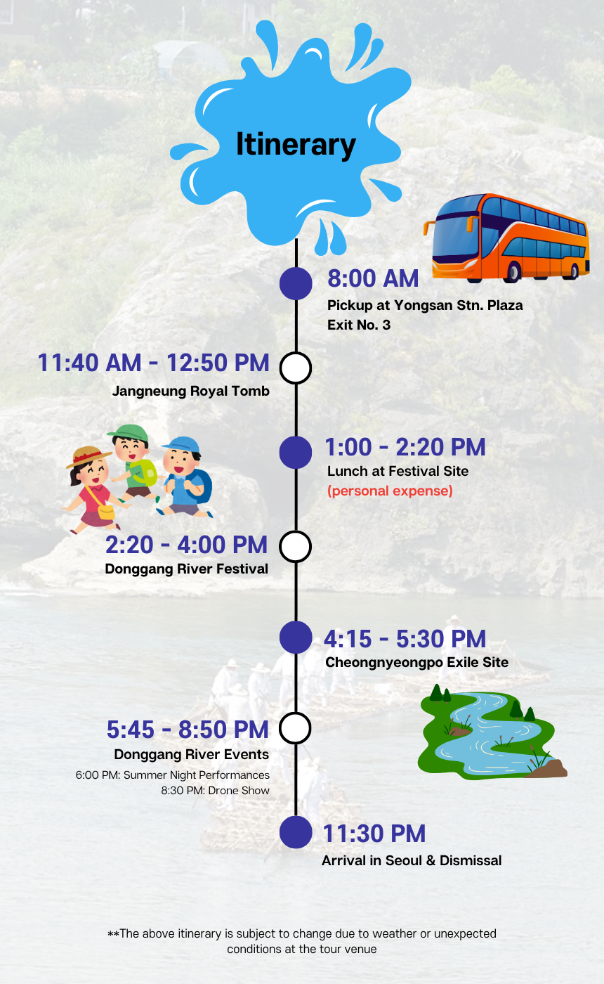 Yeongwol Festival Edition · Donggang Raft Festival + UNESCO Heritage Day Tour