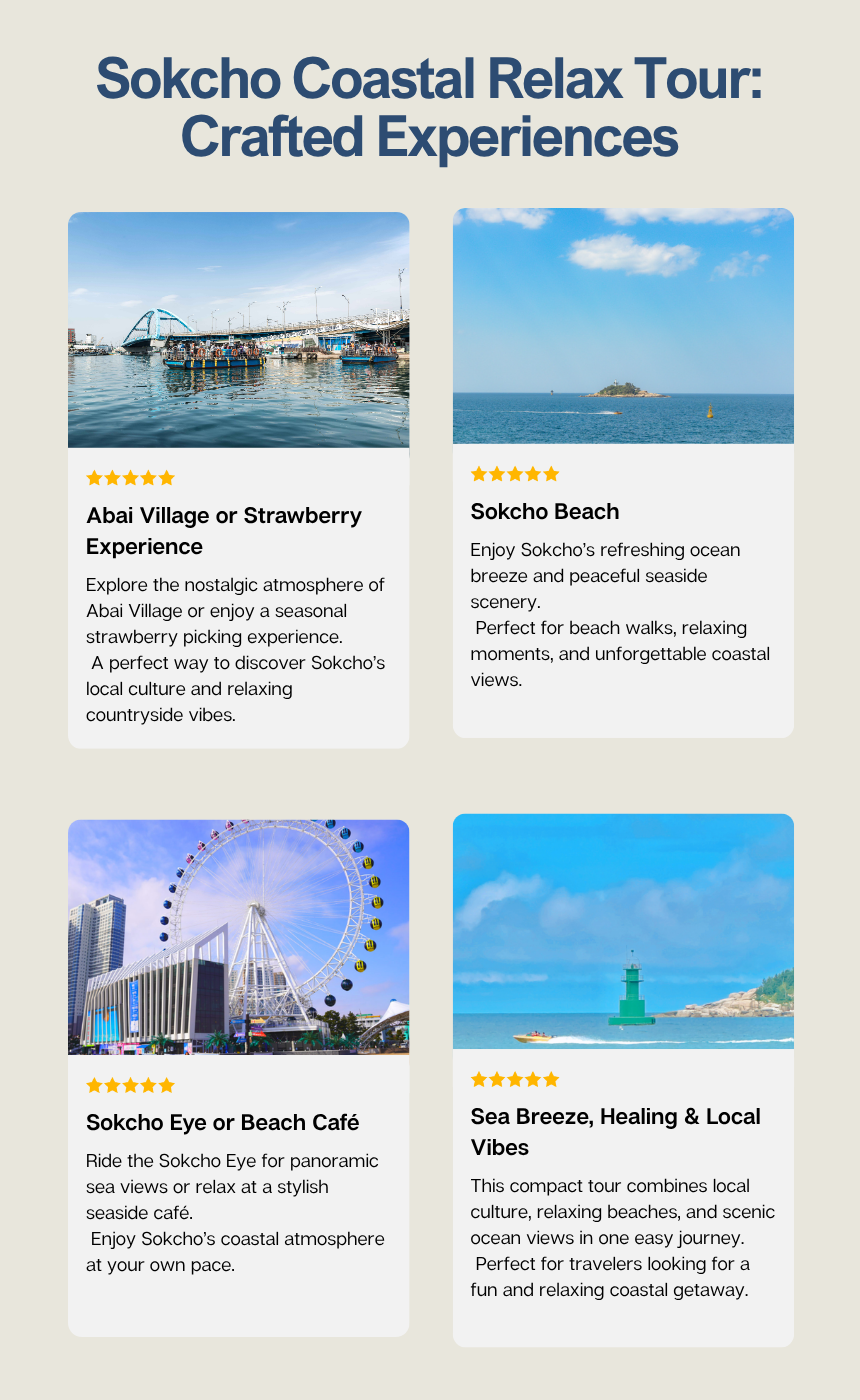 Sokcho Coastal Relax Tour