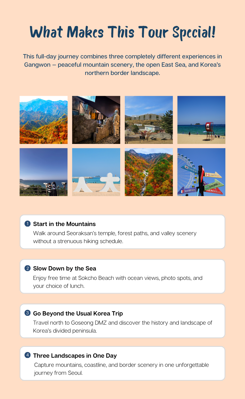[10/18] Seorak & Sokcho Scenic Escape with Goseong DMZ