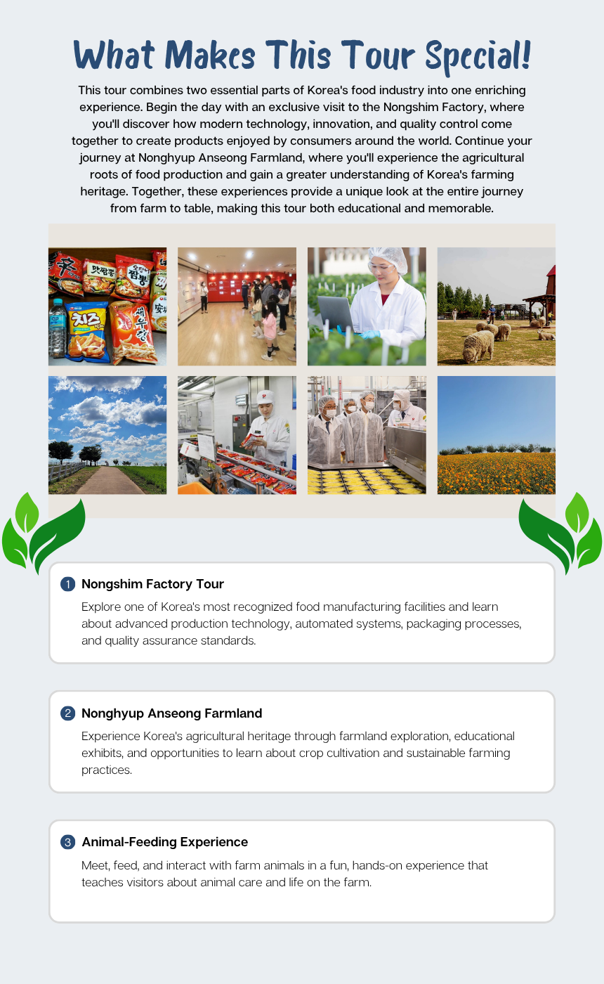 Anseong Nongshim Factory & Farmland Tour