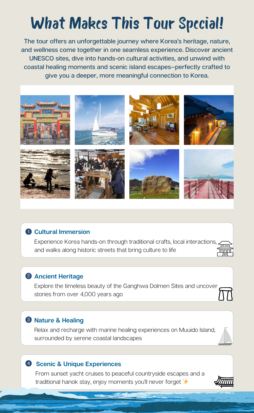 Incheon Island - The 48 Hour Mindful Escape Wellness Trail Tour (3D2N)