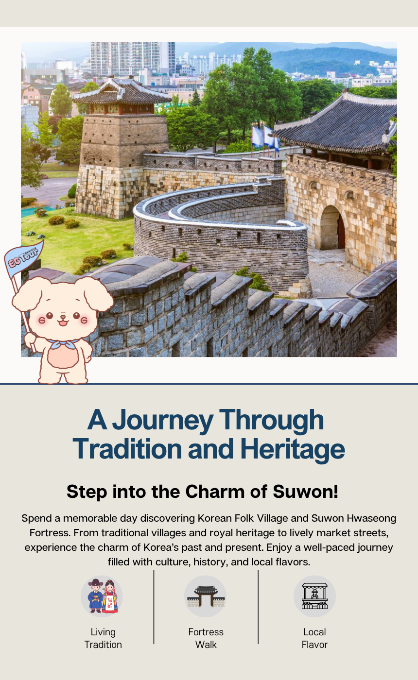 [5/10] Korean Folk Village & Suwon Hwaseong Fortress Tour