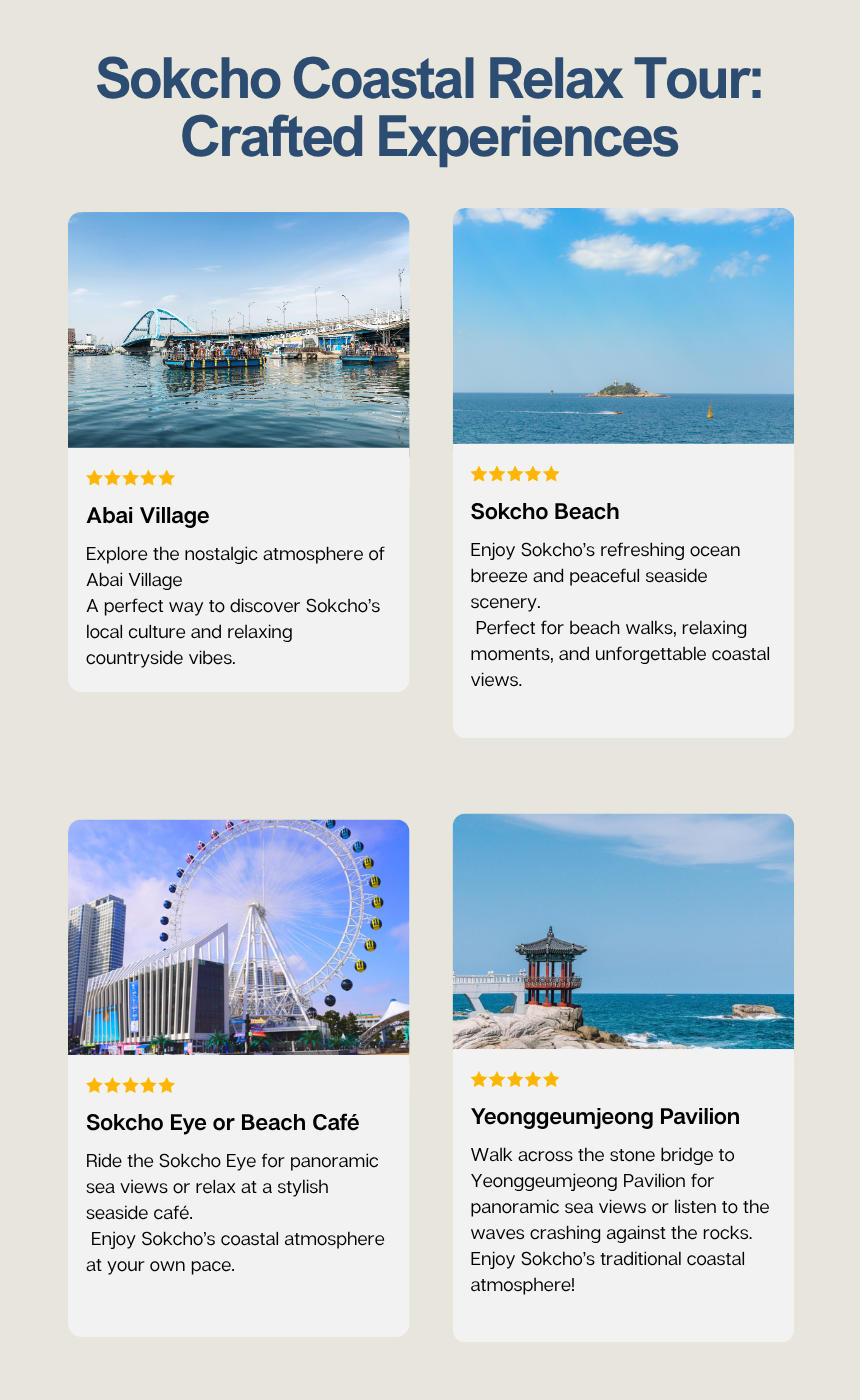 Sokcho Coastal Relax Tour