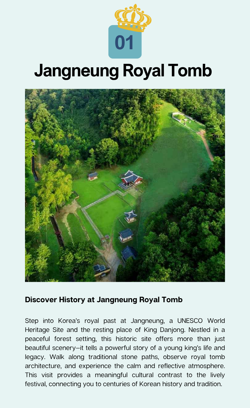 Yeongwol Festival Edition · Donggang Raft Festival + UNESCO Heritage Day Tour