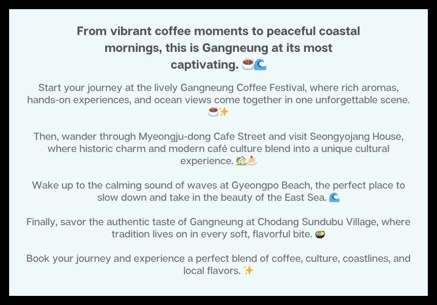 Hop into Gangneung – Gangneung Coffee Festival