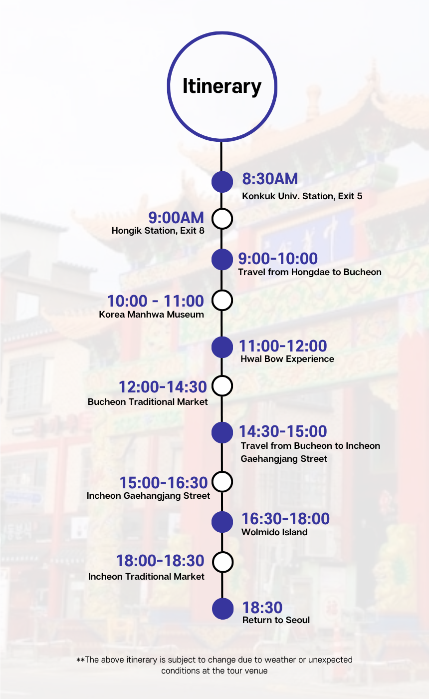 [5/31] Bucheon Market & Comics Museum & Incheon Open Port Tour