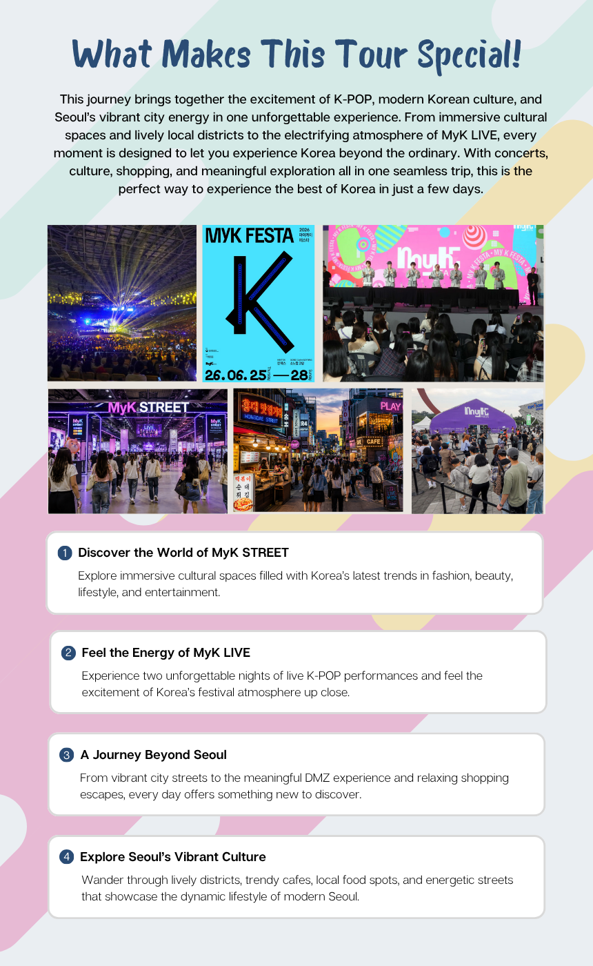 [6/26, 27,28] 2026 MyK FESTA K-POP Concert & Seoul Culture Tour