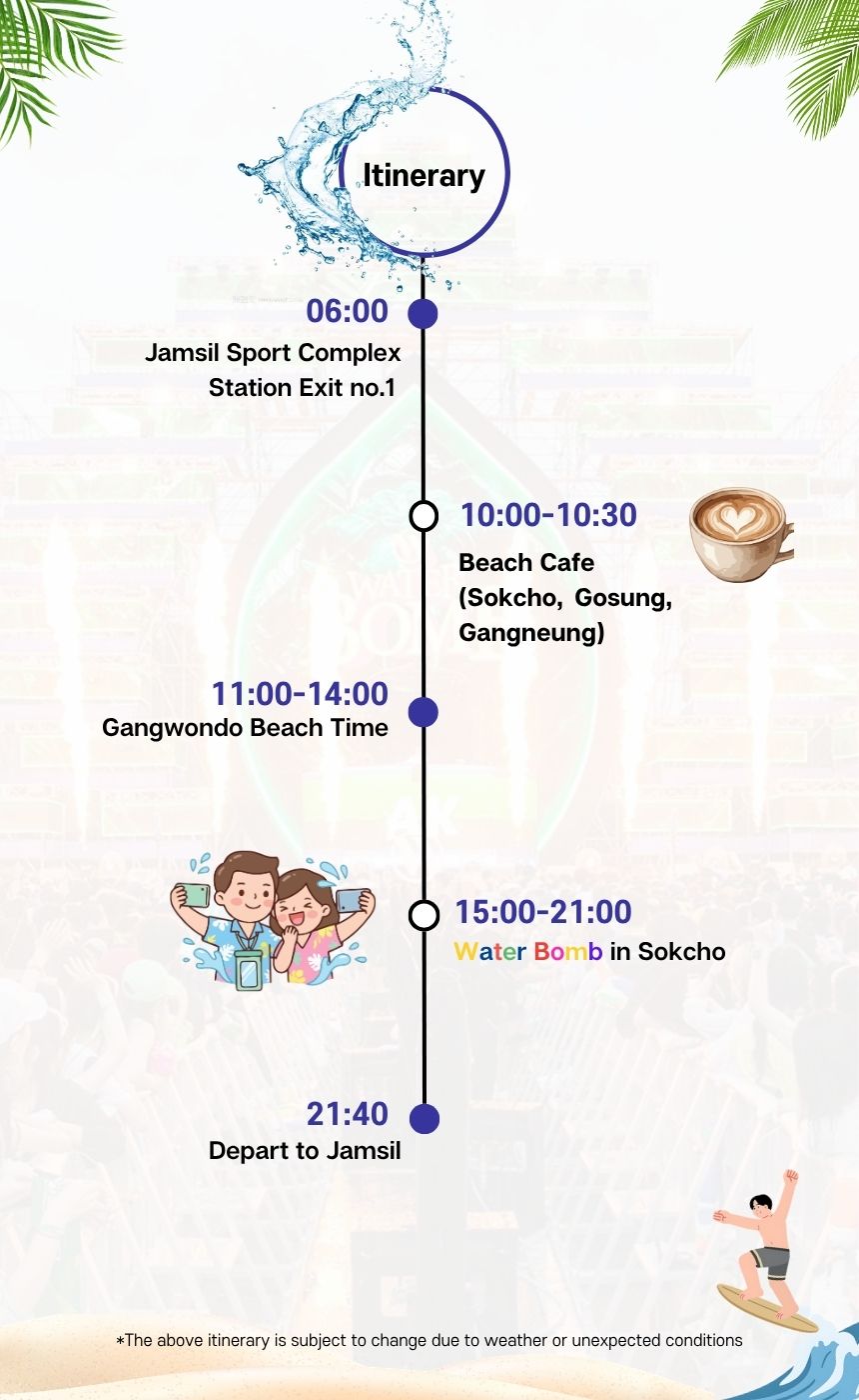 [08/22] 2026 Water Bomb in Sokcho (feat. over night *Gangneungg)🌊[SEOUL DEPARTURE]