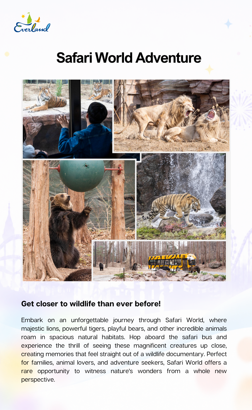 Everland Theme Park - Ticket & Shuttle Package