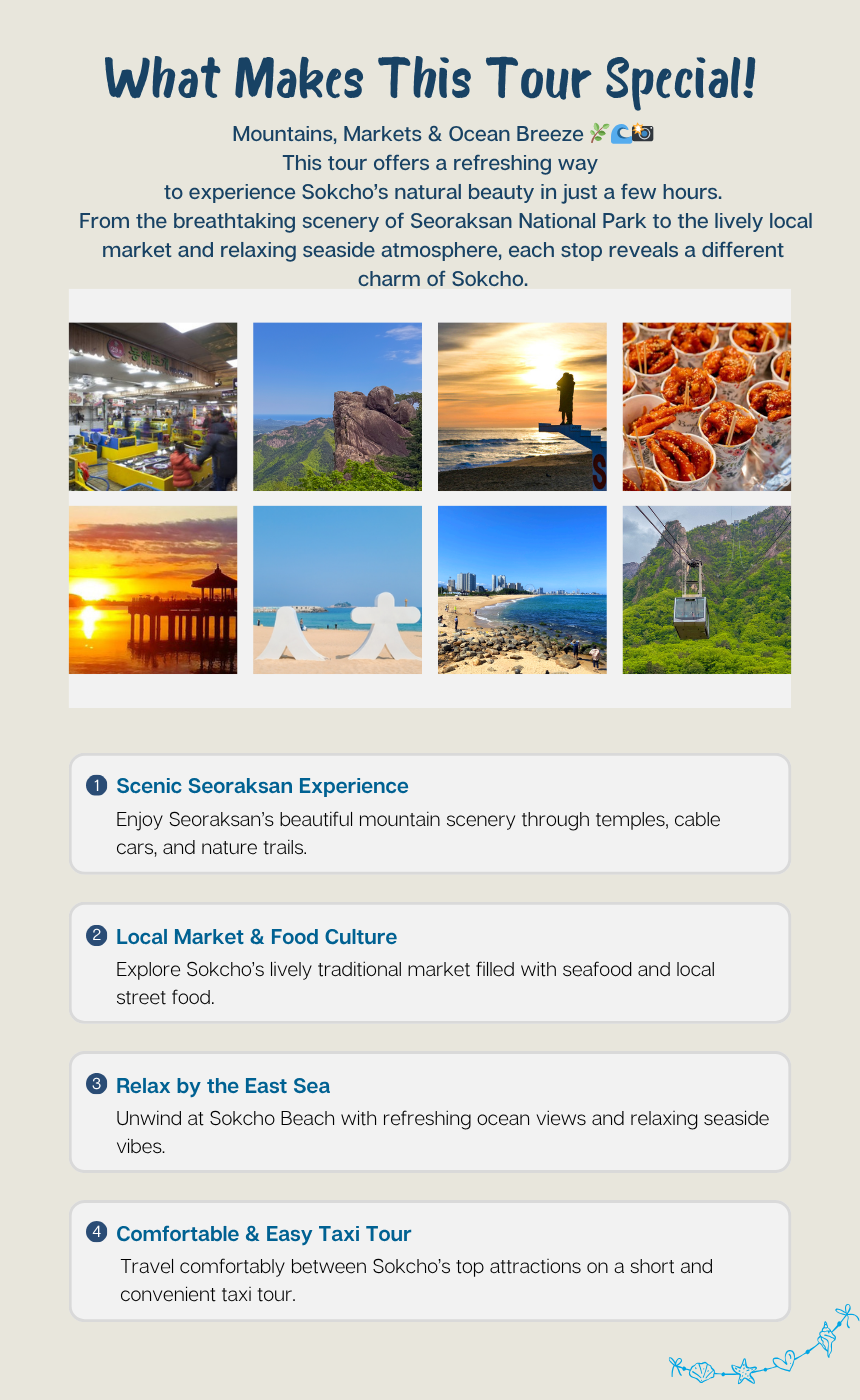 Sokcho Nature & Coast Tour