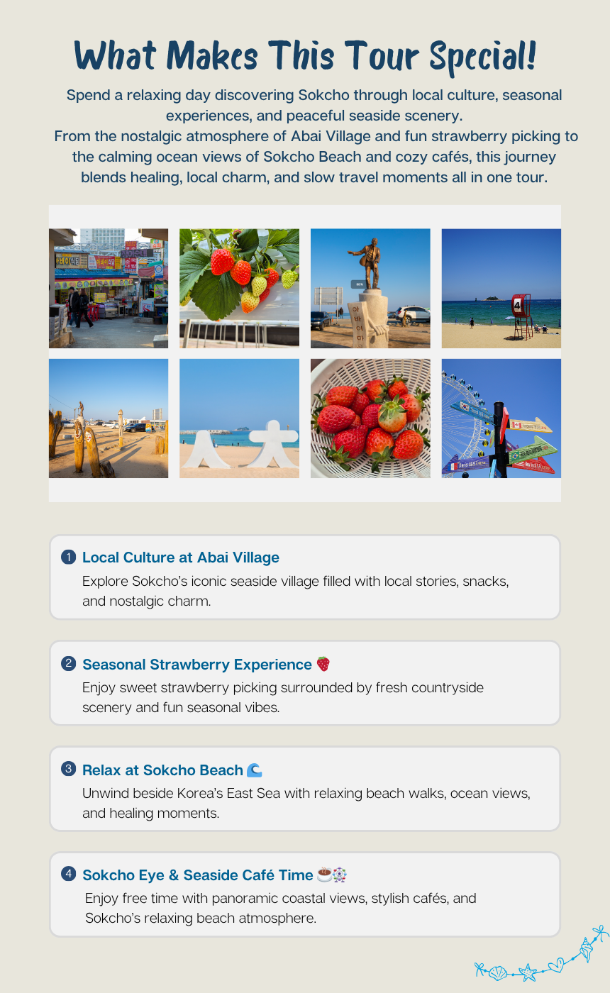 Sokcho Coastal Relax Tour