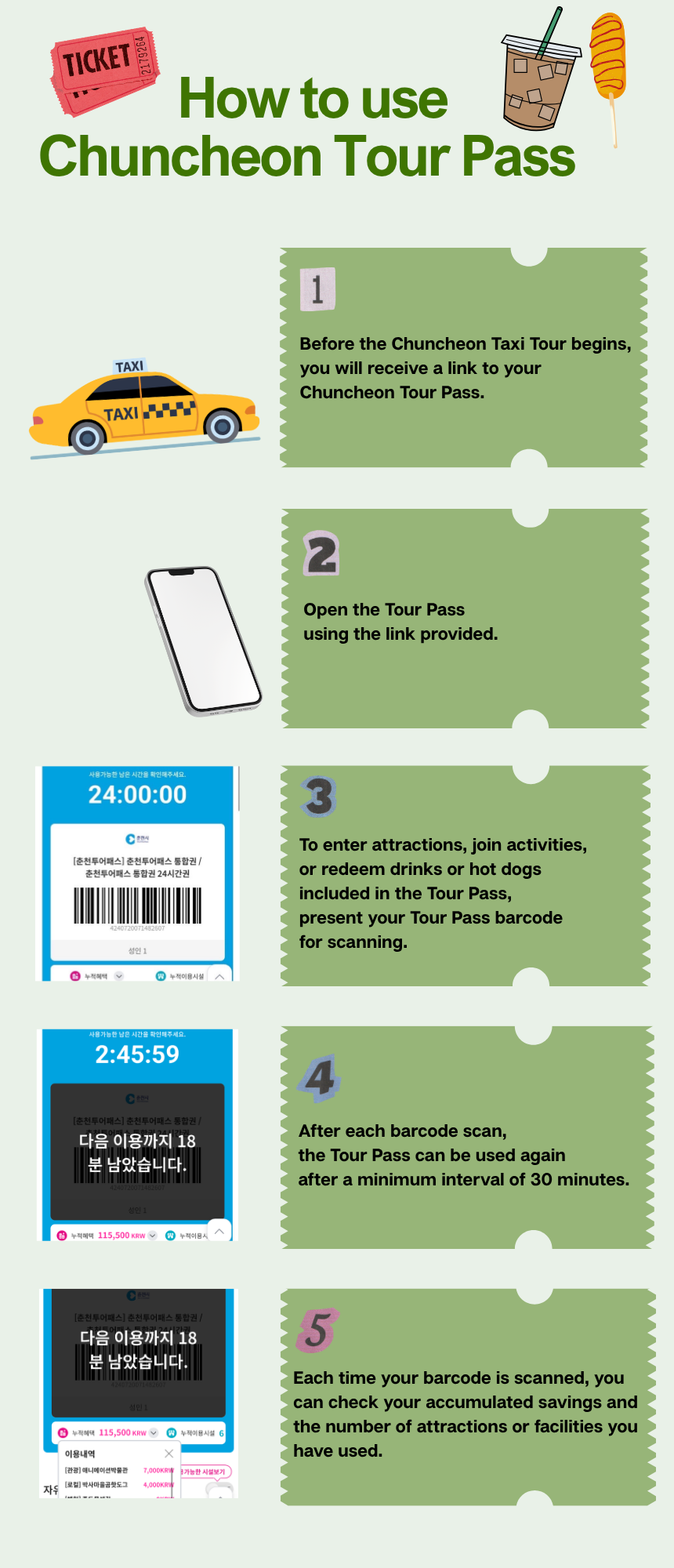 Chuncheon Tour Pass + Taxi Tour