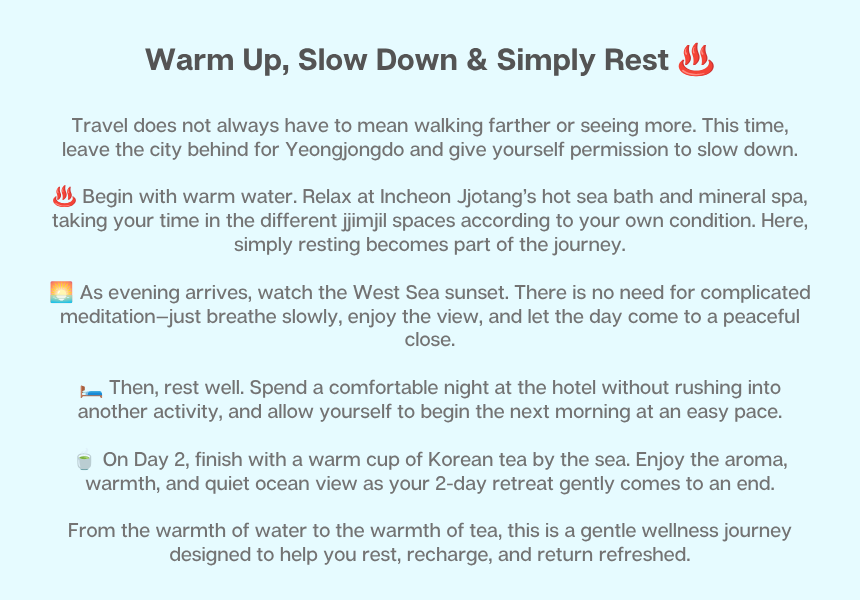 Incheon Jotang: 100 Years of Seawater Bath & Mineral Spa Wellness