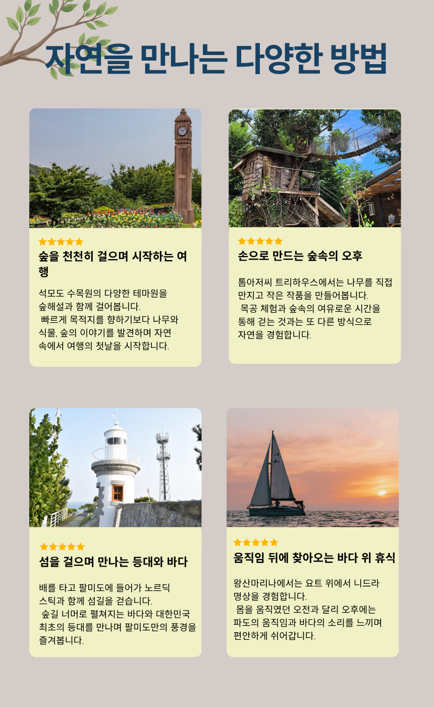 석모도 산림 + 팔미도 노르딕워킹 액티브