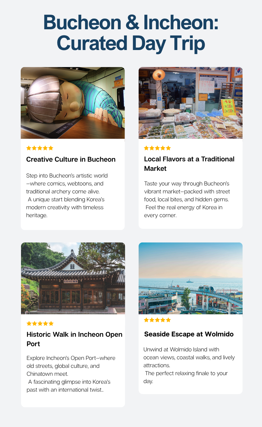 [5/31] Bucheon Market & Comics Museum & Incheon Open Port Tour