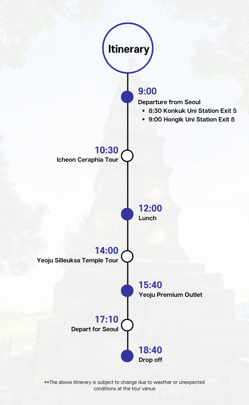EG TOUR [R2] Icheon & Yeoju History & Ceramics Tour