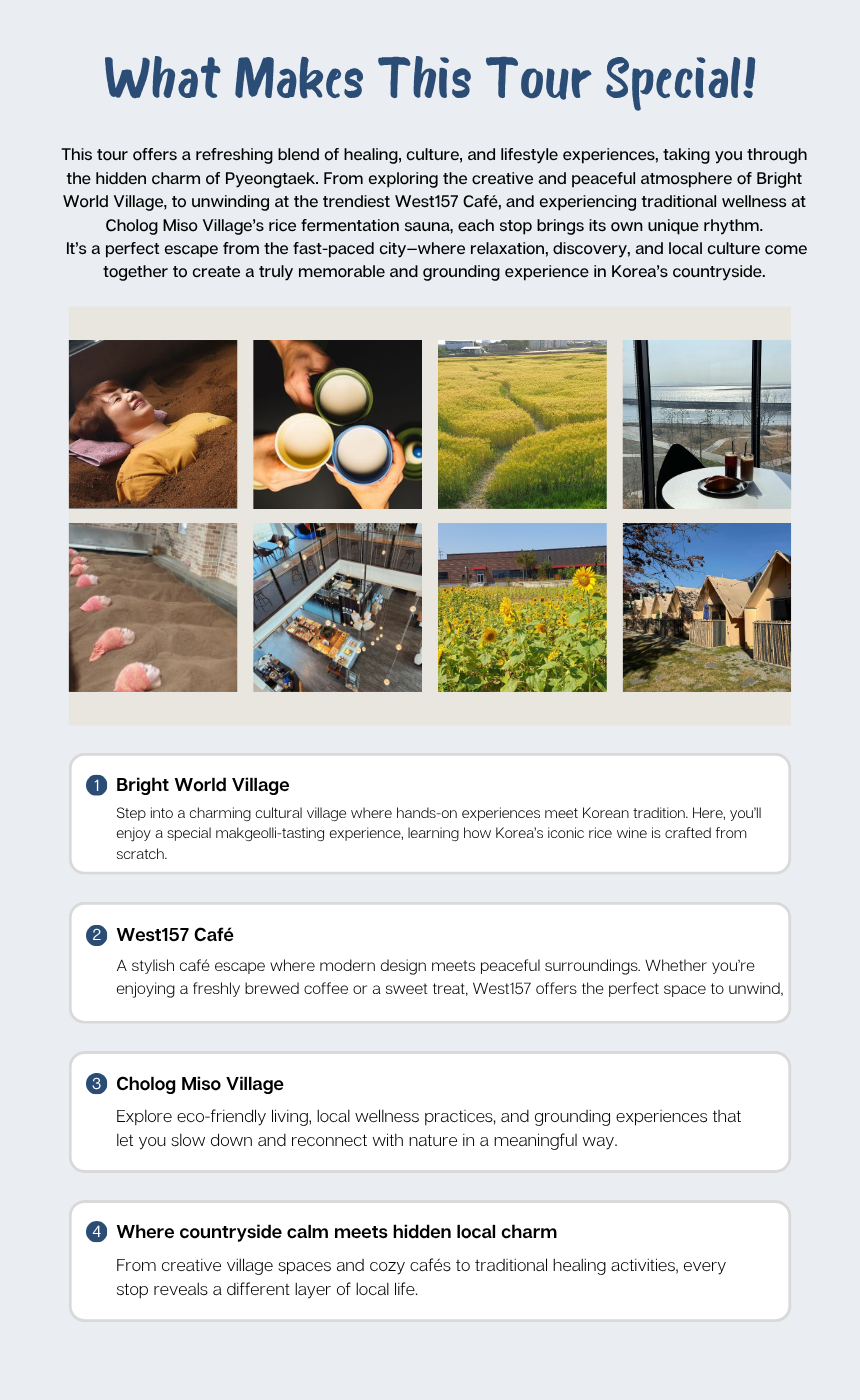 [Jul & Aug | Every Sat & Sun] EG Good Food with Good People in Pyeongtaek Tour