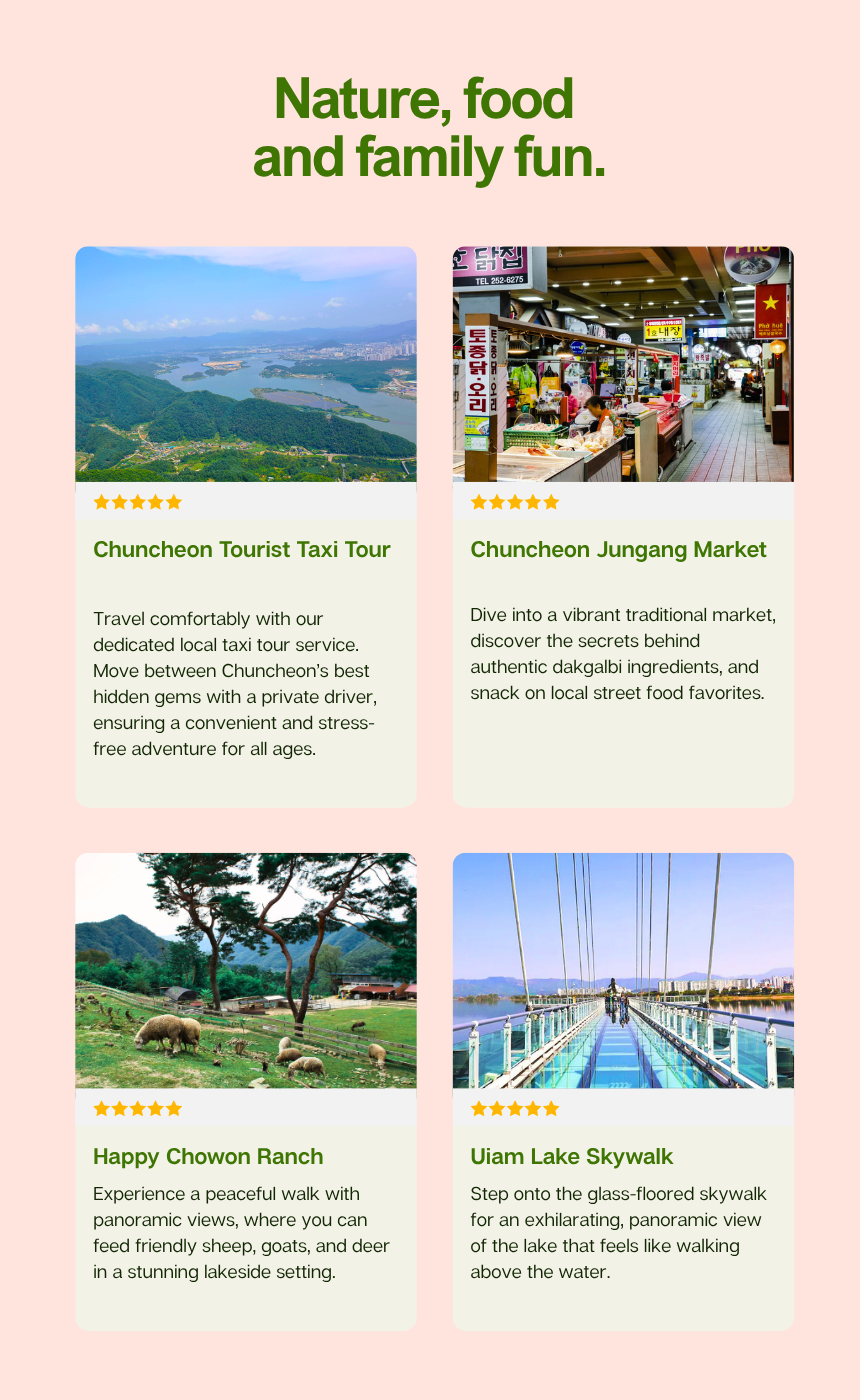 A Family Getaway in Nature : Chuncheon Family Nature Tour