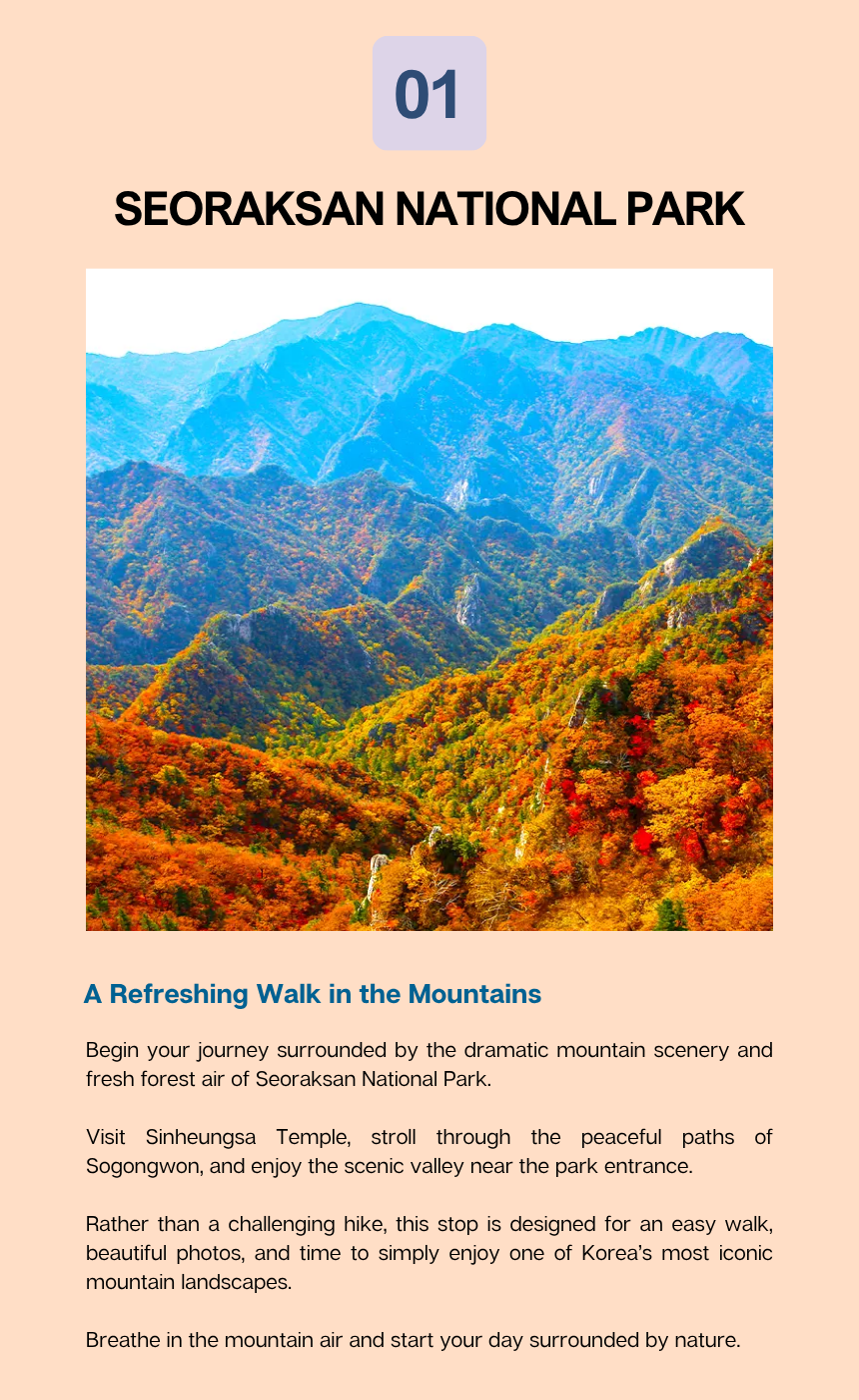 [10/18] Seorak & Sokcho Scenic Escape with Goseong DMZ