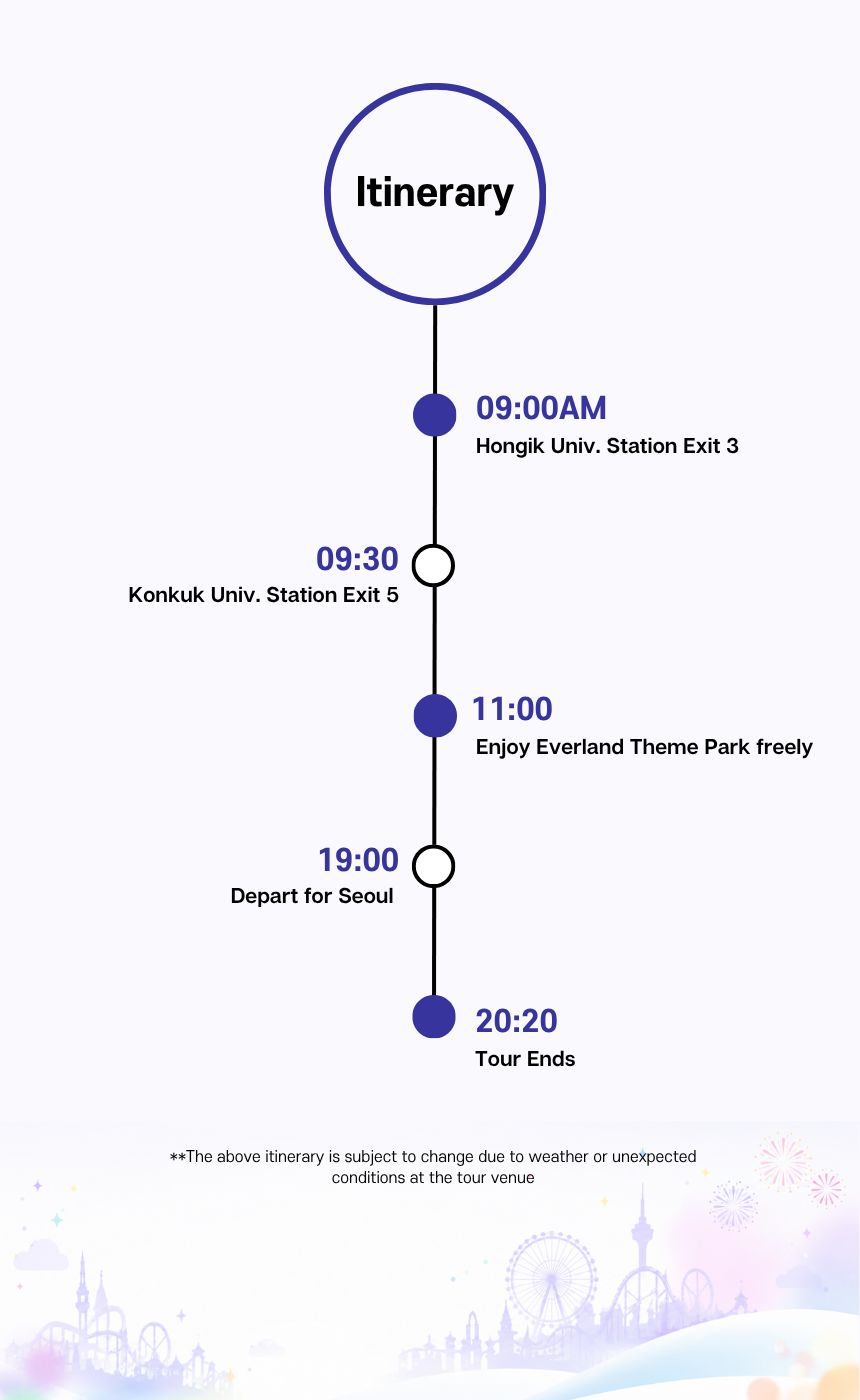 Everland Theme Park - Ticket & Shuttle Package