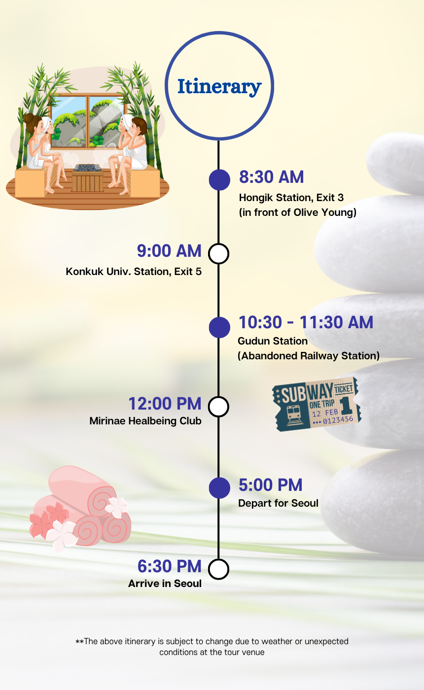 7/19 EG Yangpyeong Korea Sauna & Wellness Healing Tour