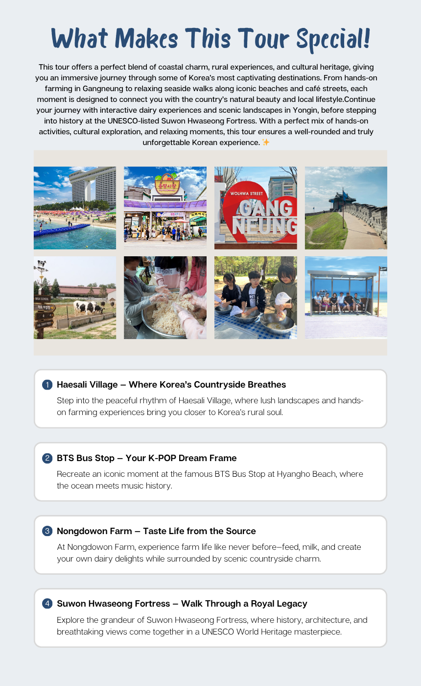 Romantic Gangneung Tour (1N2D)