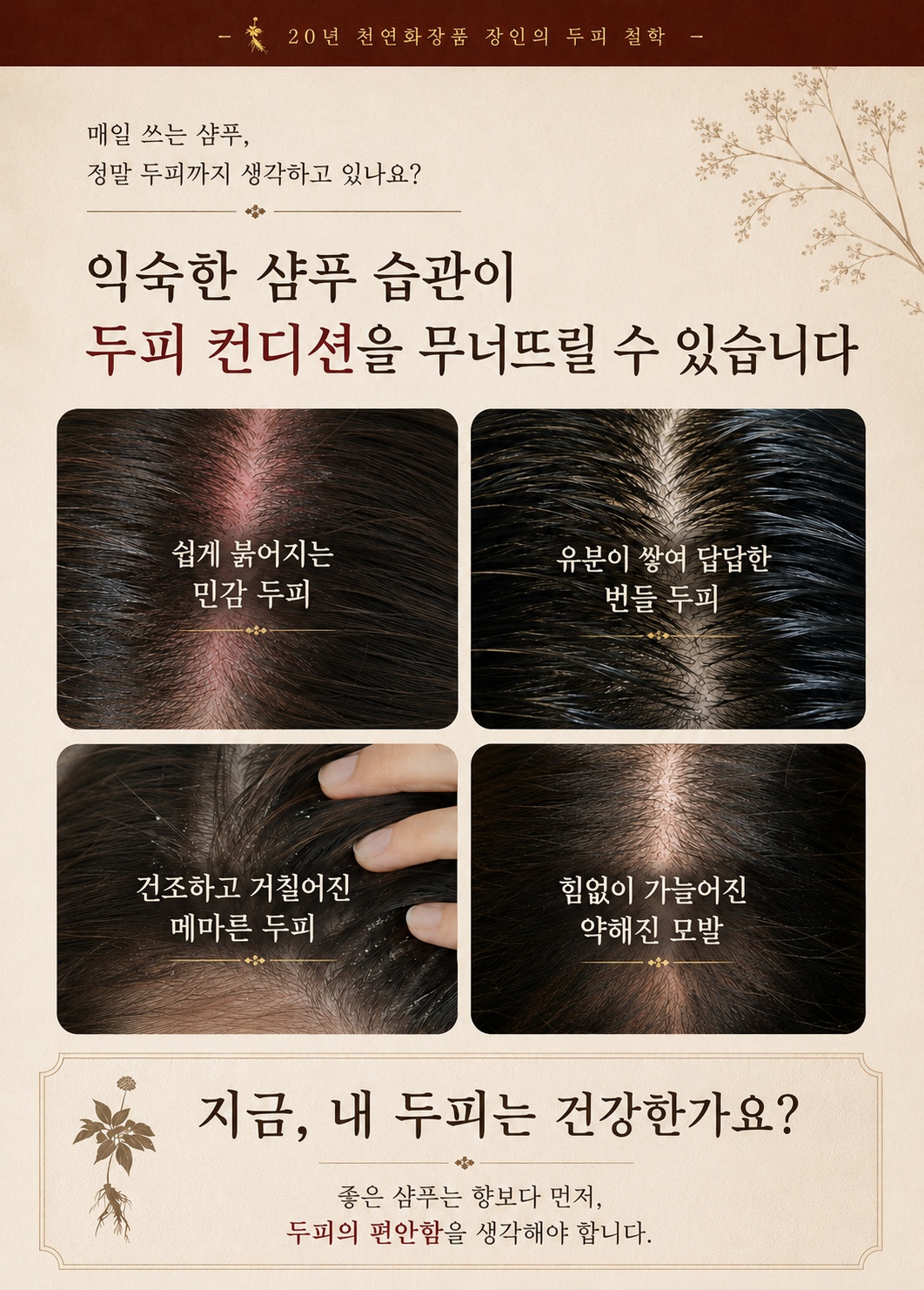비워야 가벼워진다 20년 장인의 비오채 홍삼진액샴푸 250ml