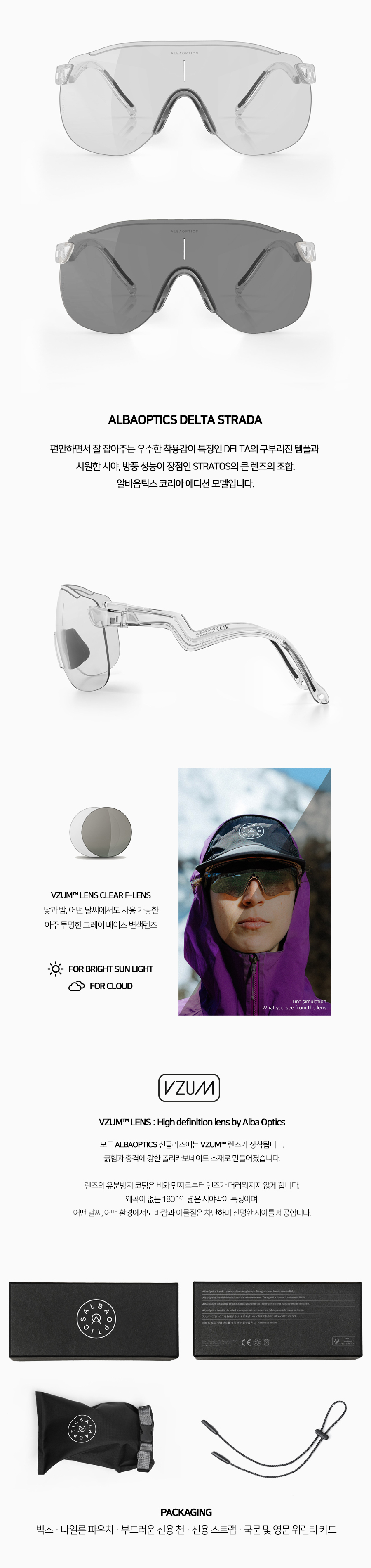 ALBAOPTICS DELTA STRADA (CLEAR F-LENS)