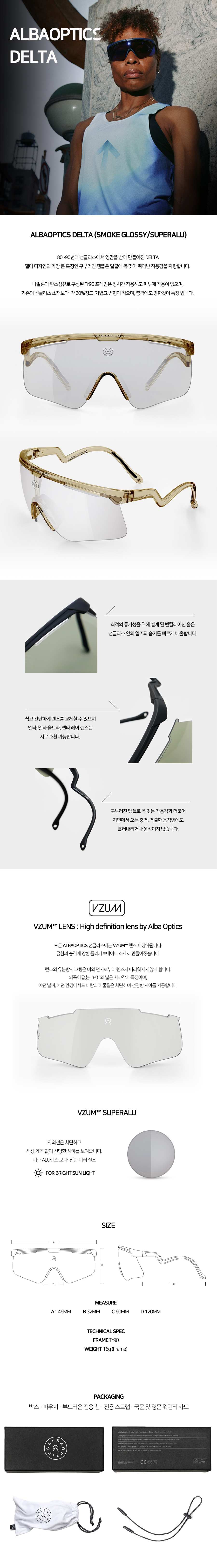 ALBAOPTICS DELTA (SMOKE GLOSSY/SUPER ALU)