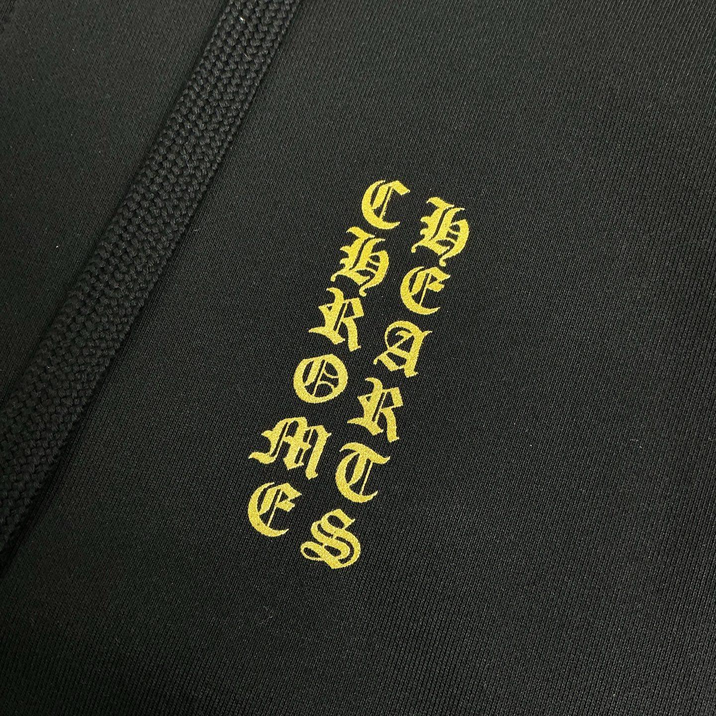 크롬하츠 1988 골드 레터링 후드 집업