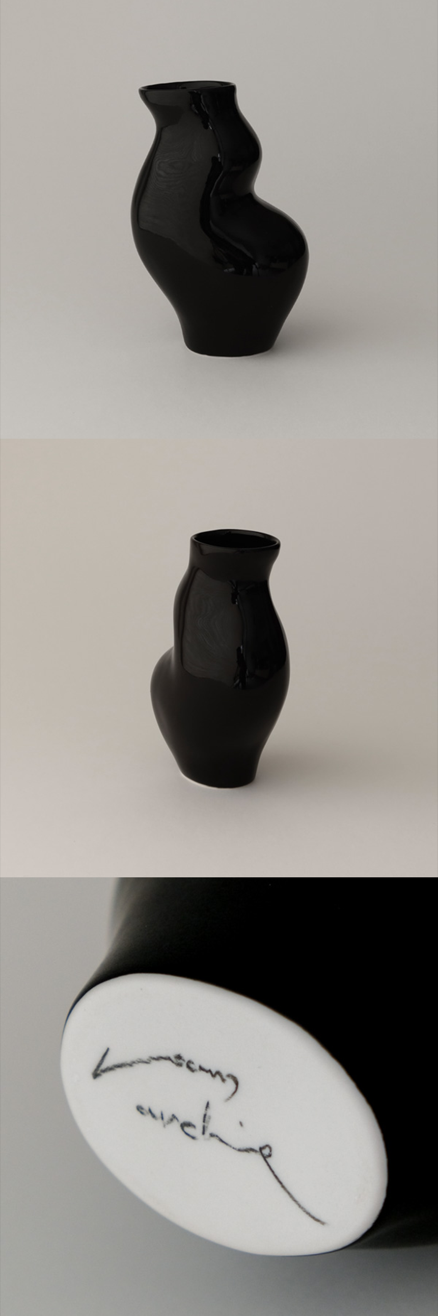 Body Vase 03 (Glossy Black)