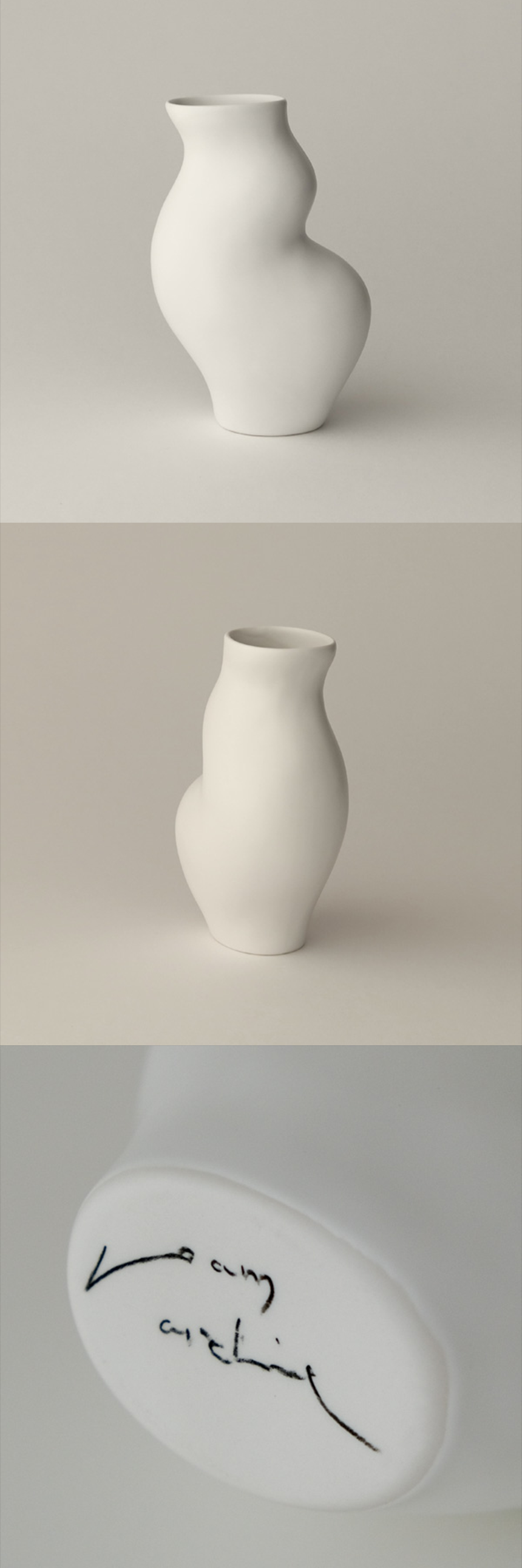 Body Vase 03 (Matte White)