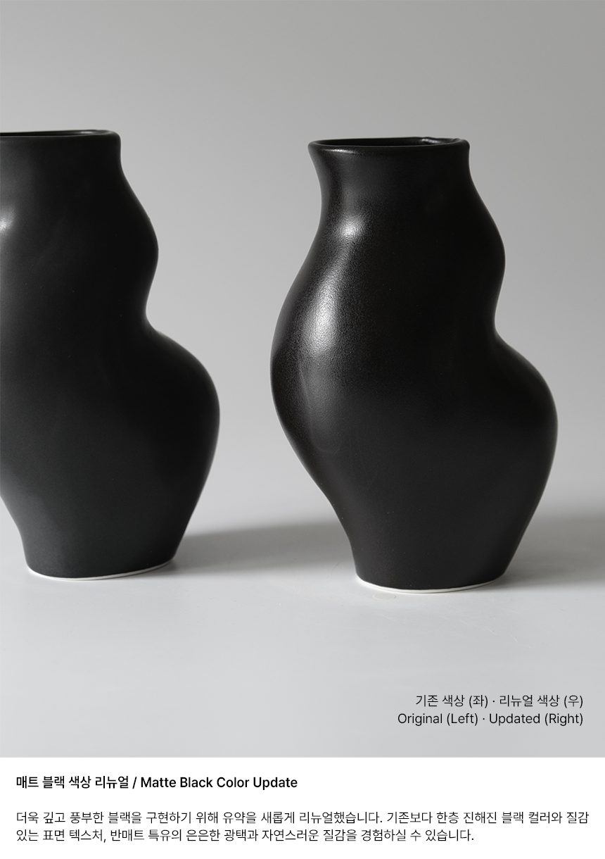 Body Vase 03 (Matte Black)