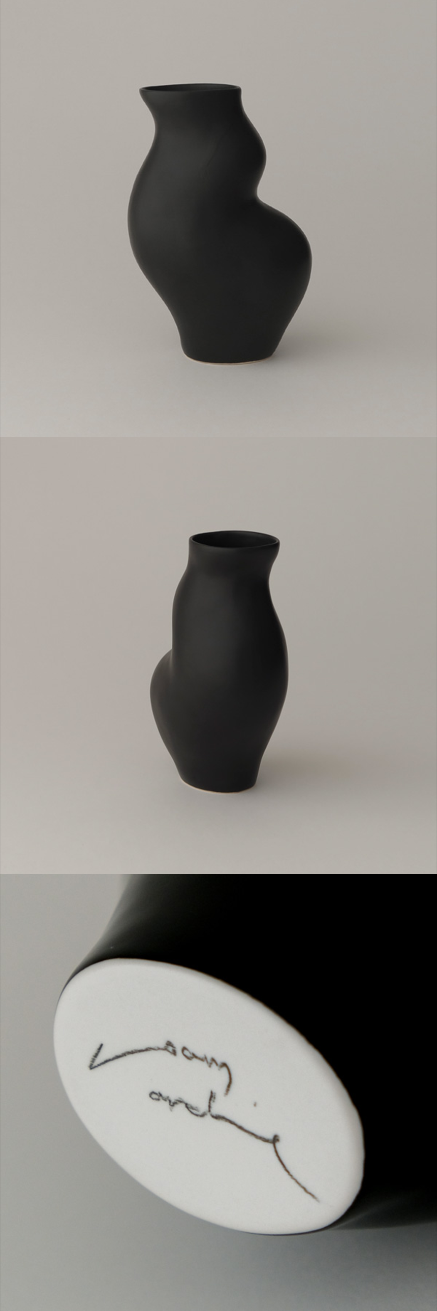 Body Vase 03 (Matte Black)