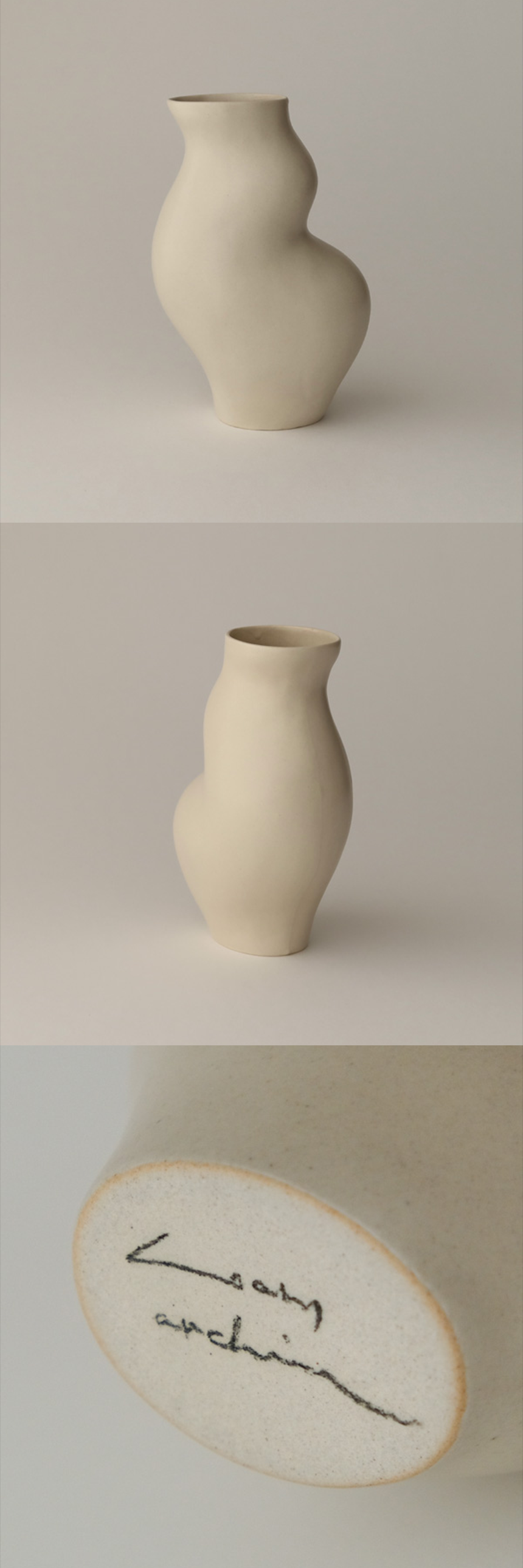 Body Vase 03 (Matte Beige)