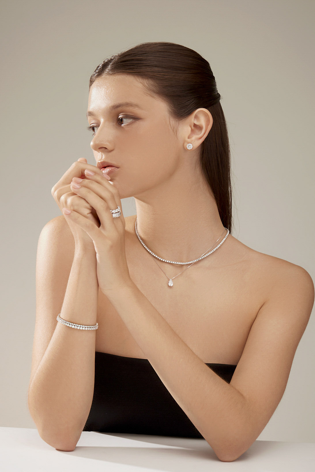 [B.ELMAR] 올리비아 프롱 라운드 팔찌 (2mm,3mm)