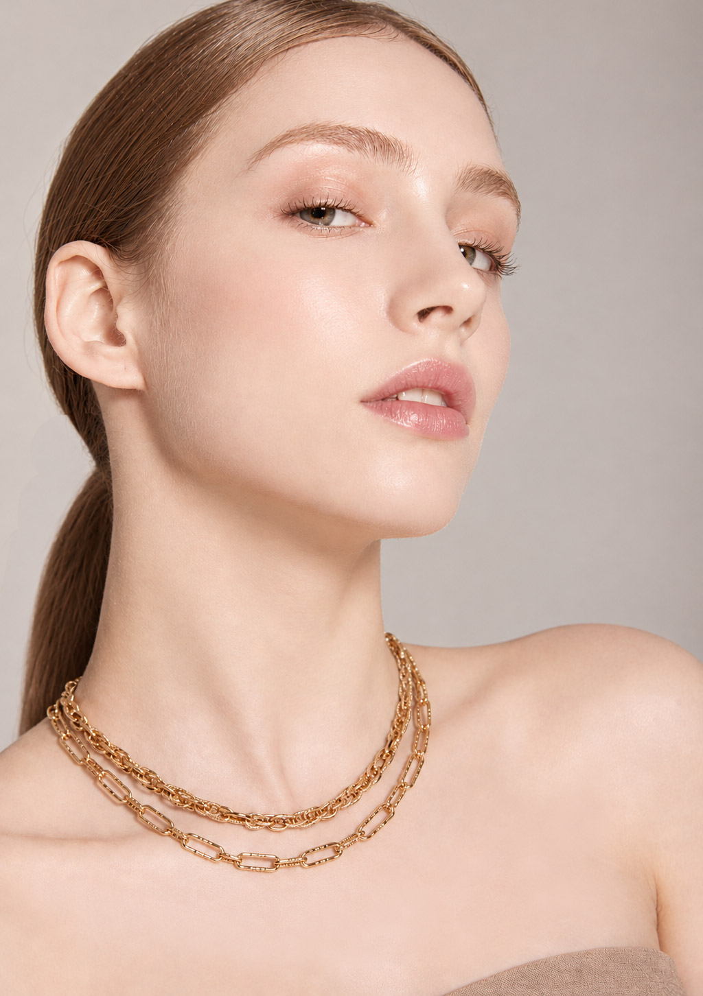 Eva Double Chain Necklace