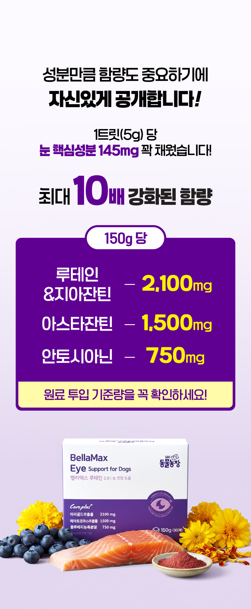 벨라맥스 SBS TV 동물농장 수의사 강아지 눈 영양제 루테인