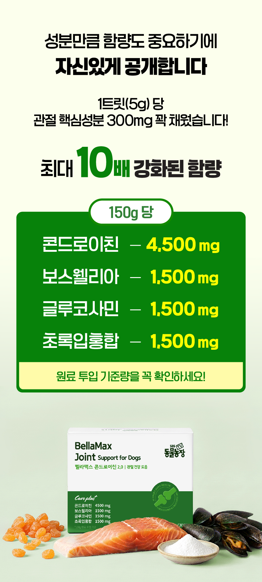 벨라맥스 SBS TV 동물농장 수의사 강아지 관절 영양제 콘드로이친