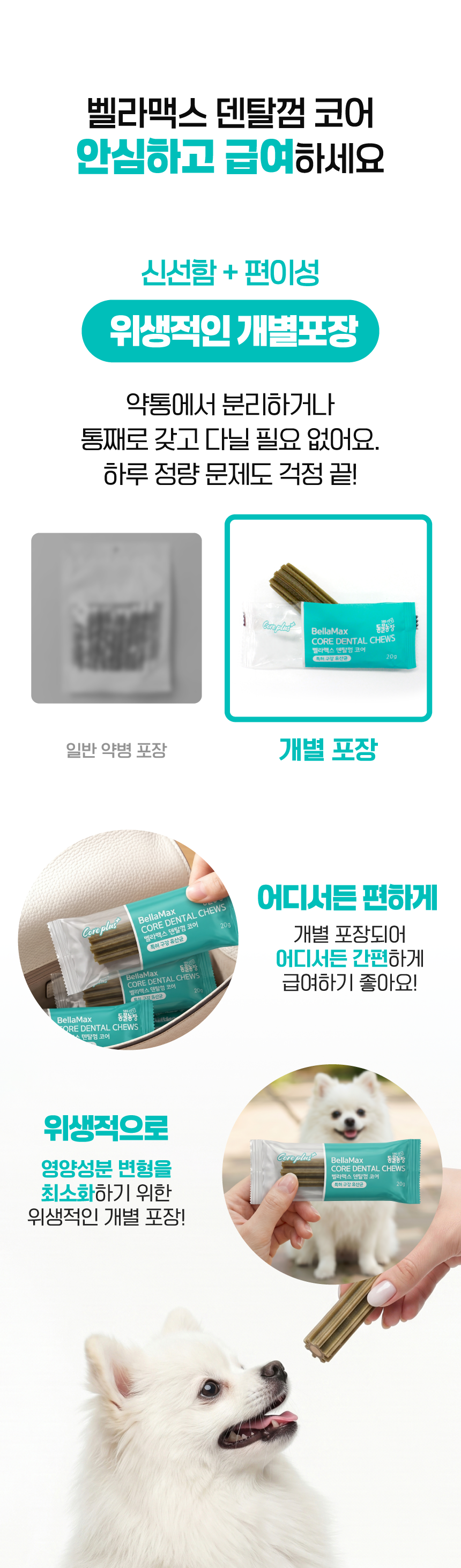 벨라맥스 SBS TV 동물농장 수의사 강아지 덴탈껌 코어 구강 유산균